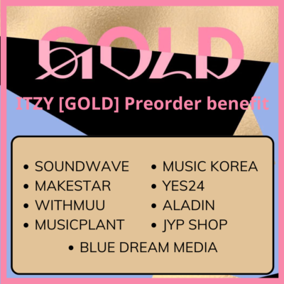ITZY GOLD PRE-ORDER BENEFITS POB SET PHOTOCARD OFFICIAL LIMITED | eBay
