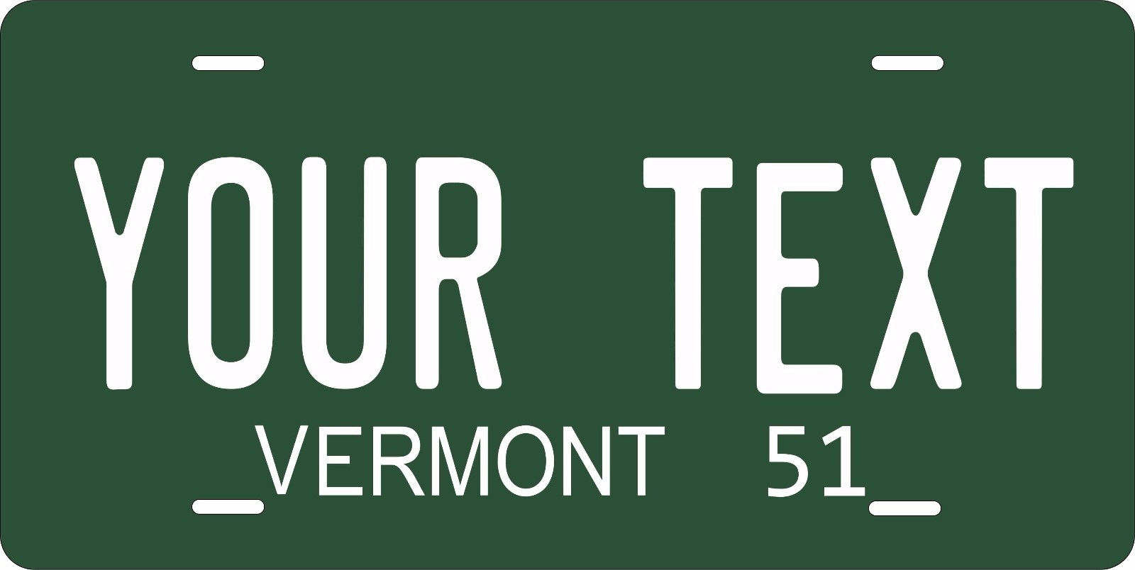 Vermont 1951 License Plate Personalized Custom Auto Bike Motorcycle Moped Tag