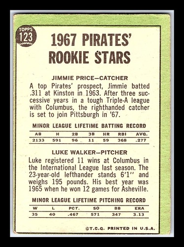 1967 Topps 1st-2nd Series #1-196 - You Pick - Volume Discounts - aaalvins - Picture 141 of 213