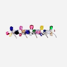 Butterfly BARRETTE Hair Clip Hairpin use Swarovski Crystal Elegant Multi Color