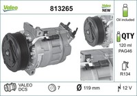 Valeo 813265 Kompressor, Klimaanlage