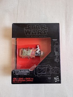 Star Wars The Black Series Titanium REY'S Speeder Jakku #05 New in box