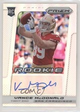 2013 Panini Prizm Auto Silver Prizm 61/99 Vance McDonald #297 Auto 7xr
