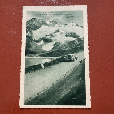 .. ATE RETURN AND REFRESH MY .LEOPARDS OLD POSTCARD WRITTEN CATANIA 1939
