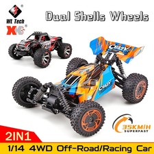 Wltoys 144018A 1/14 RC Car 4WD 2IN1 Off-Road/Racing Dual Shells Wheels Replace