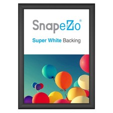SnapeZo 16.5x23.4 Black Poster Frame A2 Euro Wall Mount Aluminum 1" Profile