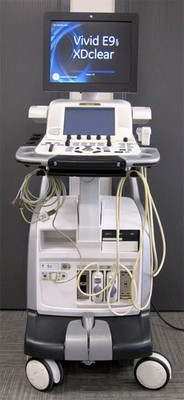 2014 GE VIVID E9 XDclear 4D  BT-13 ULTRASOUND WITH M5Sc-D, 9L-D and ECG cables