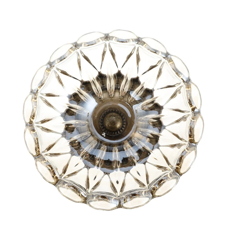 Fruit Display Bowl Candy Holder Crystal Glass Plate Dessert Storage