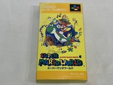 Super Mario World Box, Instruction Manual, and Flyer Included Original Item