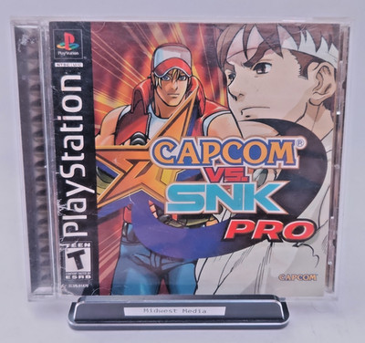 Capcom vs. SNK Pro (Sony PlayStation 1, 2002) Complete W/ Manual CIB