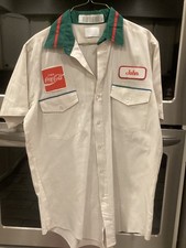 Vintage Coca-Cola Delivery Work Shirt Patch Pockets