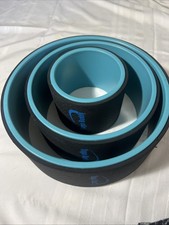 Set of 3 Overmont Yoga Wheel Set Pack Yoga Foam Rollers Chirp blue