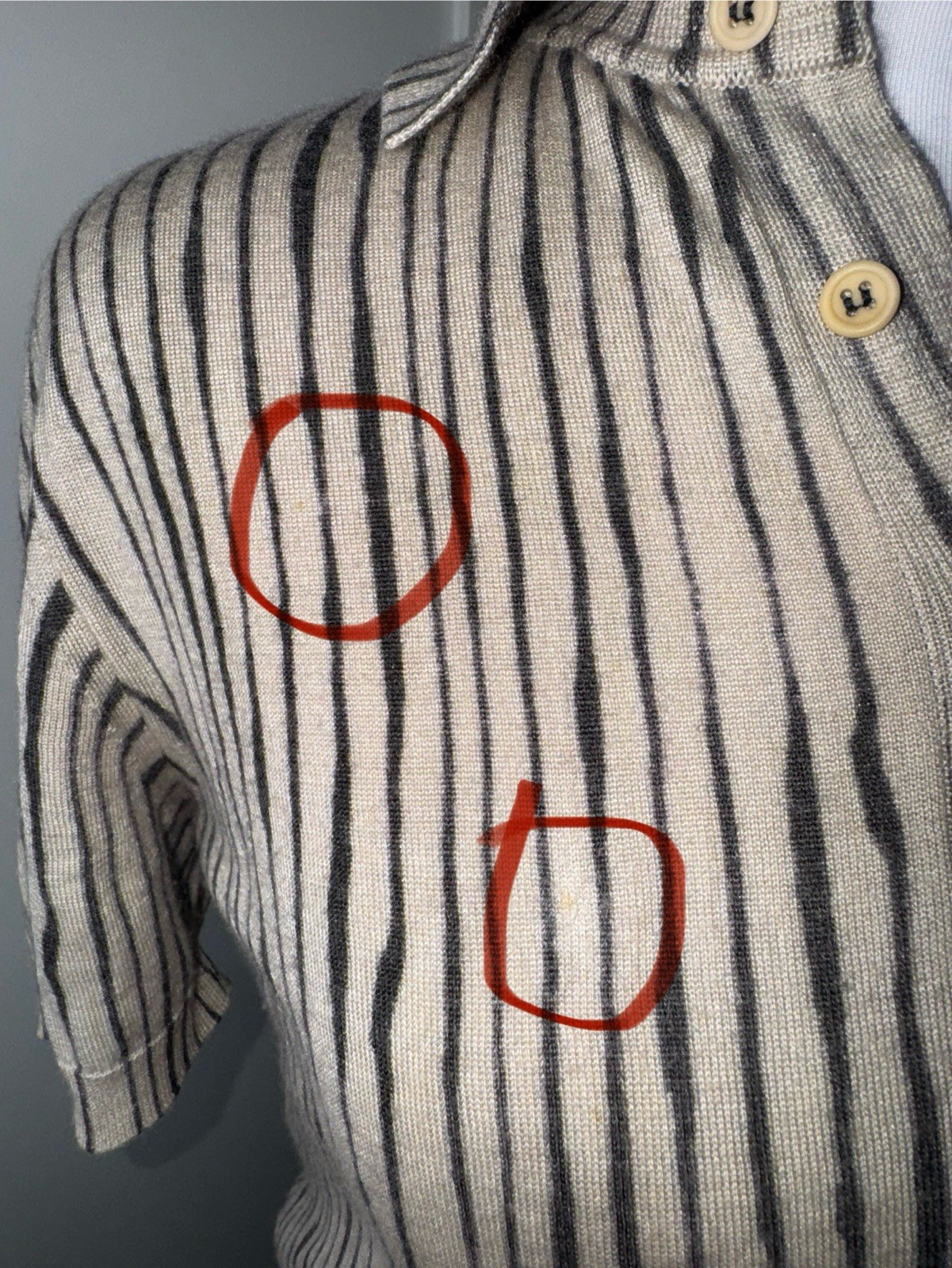 Bottega Veneta Animal Stripe Polo/ Size 4-6 thumbnail 4