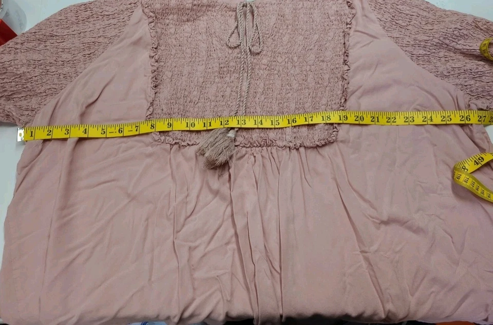 Sahalie 3 X со сборками крестьянская рубашка кисточки - Изображение 4 из 4