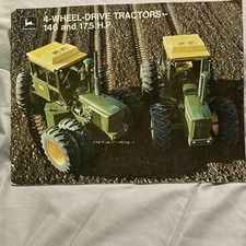 John Deere 4WD Tractor Brochure 7020 7520 Diesel 146/175 HP Agriculture