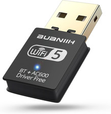 Wifi Adapter for Desktop PC,USB Wifi Adapter,Bluetooth Wifi 2-In-1,Dual Band 600