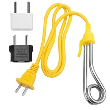 Immersion Heater, Water Heater 120V-300W, 240V-600W, Instant Silver 