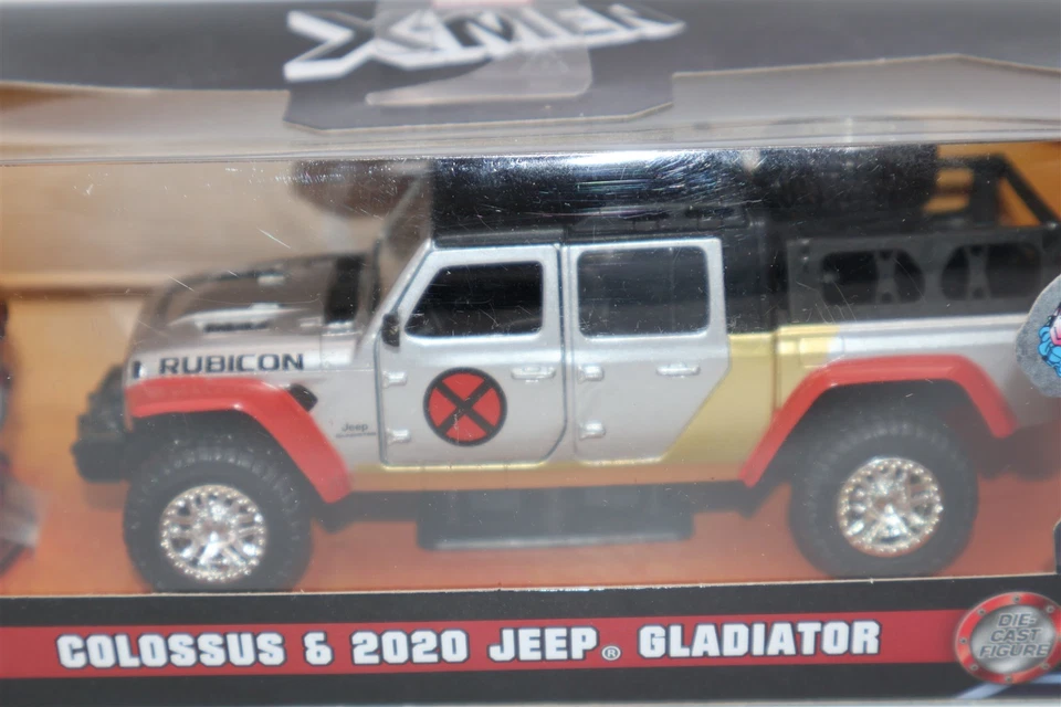 Jada 1:32 2020 Jeep Gladiator & Colossus Figure Diecast Car 33363 Movie X'Men - Image 2 of 4