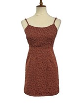 Urban Outfitters Floral Mini Dress Boho Orange Size XS