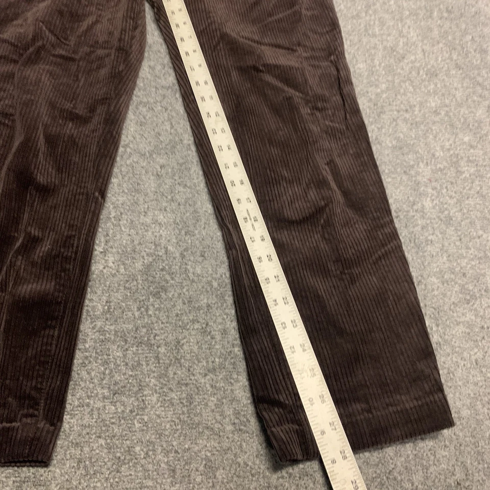 Pantalones de pana St Johns Bay para mujer con cordón talla 8 marrón cómodos suaves Foto 3 de 4