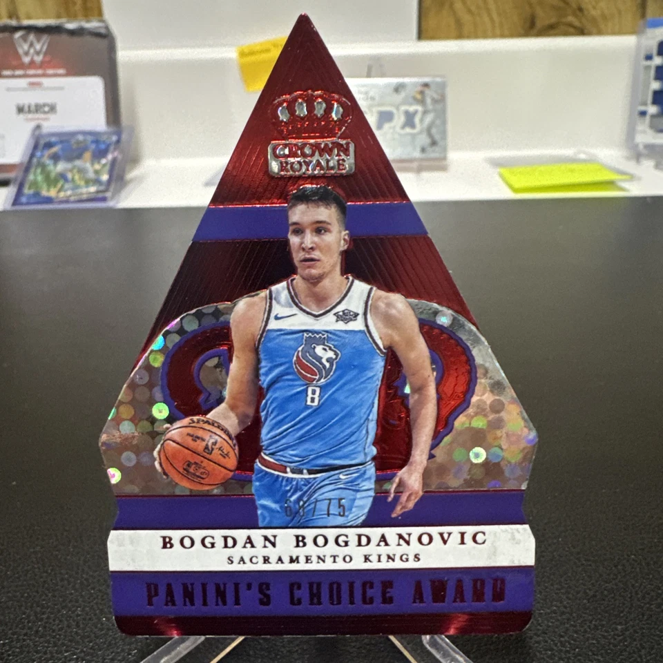 2017-18 Crown Royale - Panini's Choice Awards Bogdan Bogdanovic #PC-10 Red /75 - Image 2 of 4