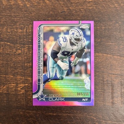 2025 Topps Chrome #73 Kenny Clark Pink Refactor /250 - Dallas Cowboys