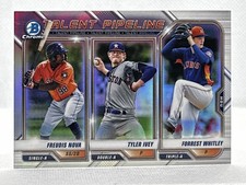 2021 Bowman Chrome Baseball Talent Pipeline Astros Nova,Ivey & Whitley RC