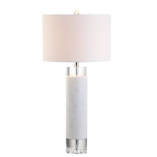 JONATHAN Y Hunter Table Lamp 32 Marble and Cr...