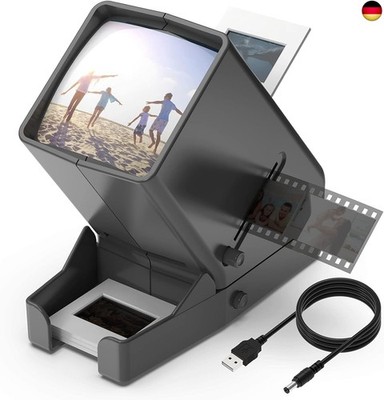 DIGITNOW! 35mm Diabetrachter, 3-fache Vergrößerung, LED beleuchtete, b