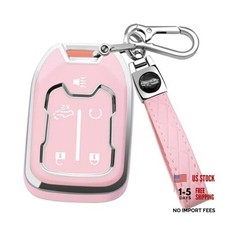 XIYANG TRADE for GMC Key Fob Cover with Keychain Key Case Shell Style 2-pink