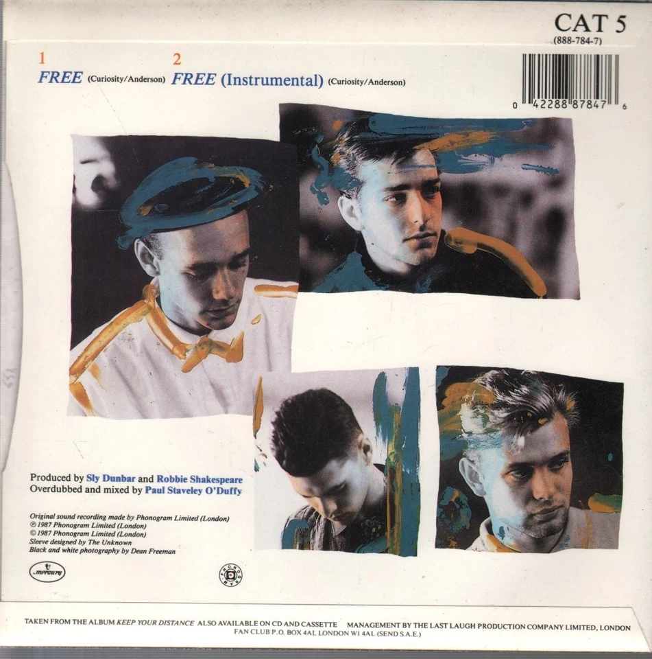 Curiosity Killed The Cat Free 7" Vinyl UK Mercury 1987 7" In Pic Sleeve CAT5 - Bild 2 von 2