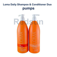 LOMA Daily Shampoo And Conditioner Duo Liter 33.8 oz pumps is included.