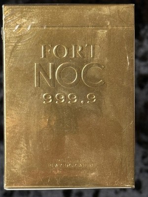 Fort NOC Limited Edition Playing Cards (Gold) New Sealed