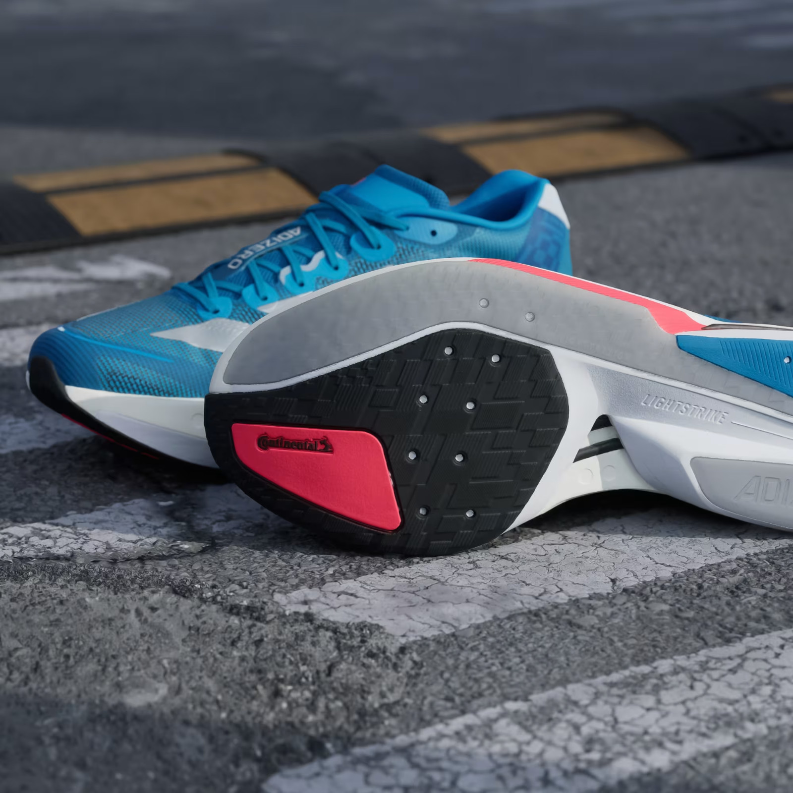 Adizero Boston 13 Men's Shoes in Solar Blue/Silver Metallic/Dark Solar Blue image 10