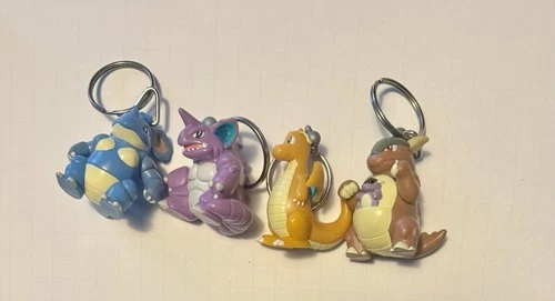 Vintage Lot of 4- 1999 Pokemon Burger King -  Keychains  🔥- 15%OFF