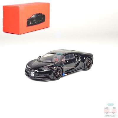 1/64 Bugatti Chiron Model Car Diecast Vehicle Collection Kids Gift Black