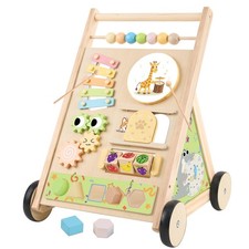 Wooden Baby Walker with Wheels Push Walker for Babies 6-12 Months Toddlers Mo...