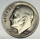 1950-S Roosevelt Dime Circulated Condition 90% Silver Better Date US Coin- 3466