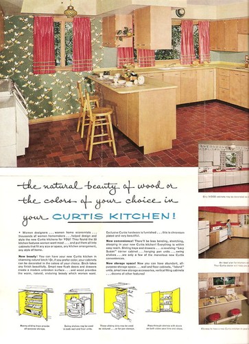 1955 Advertising Brochure CURTIS KITCHENS Mid-Century - Picture 3 of 3