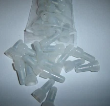 25 Closed End Crimp Caps 16-14 GA AWG Gauge Wire Connectors Terminals Car Radio