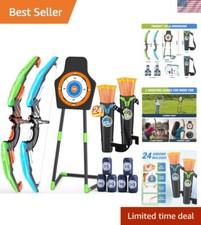 Educational LED Bow Arrow Set with 3 Target Types - Indoor/Outdoor Adventure