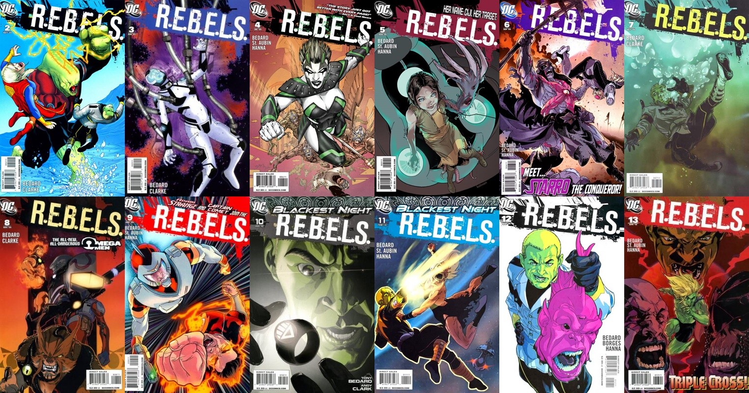 R.E.B.E.L.S. #2-15 & Annual #1 Volume 2 (2009-2011) DC Comics - 15 Comics
