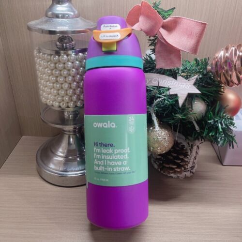 Owala FreeSip Insulated Stainless Steel Water Sports Bottle,32Oz,Purple ๐ฅ - Picture 3 of 10
