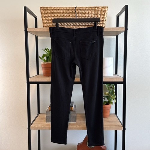 Joe's Jeans Mid-Rise Ponte Knit Black Skinny Pant Ankle Jeans, 30 - Picture 5 of 9