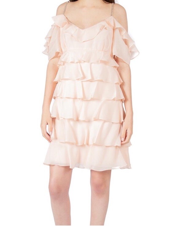 pink dress with hole in middle Kiara Keyhole Open Back Mini Dress