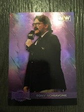 2022 Skybox Metal Universe AEW Tony Schiavone Purple Spectrum Parallel /199 SP