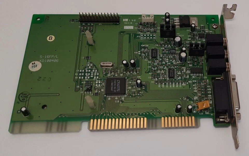 IBM/GVC Crystal PnP Audio System ISA Soundkarte + S-W1/C Wavetable (retro, 1997) - Bild 2 von 4