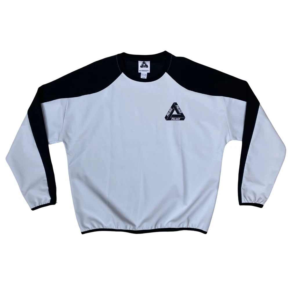 pedal Quemar cualquier cosa FW15 adidas x Palace Jersey Shell Top Crewneck Sweatshirt - Men&#039;s  White/Black L | eBay