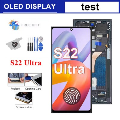 For Samsung Galaxy S22 Ultra 5G LCD Display Touch Screen Digitizer Replacement
