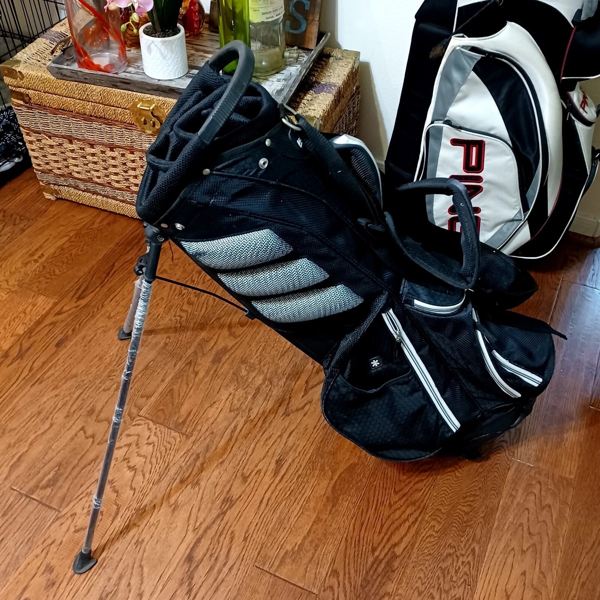 Academy Sports 14 Divider Cart Golf Bag Black Gray